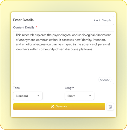 Your Go‑To Abstract Generator for Any Topic
