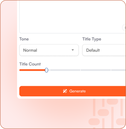 Generate 1, 2, 3, 4, or 5 Titles in One Go