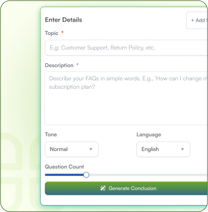 From Zero to Published FAQs in Seconds