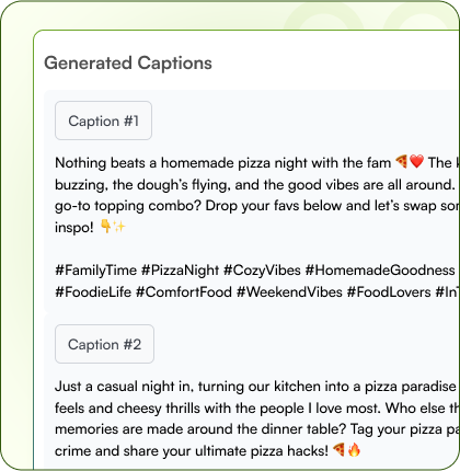 Generate Authentic Captions That Stand Out