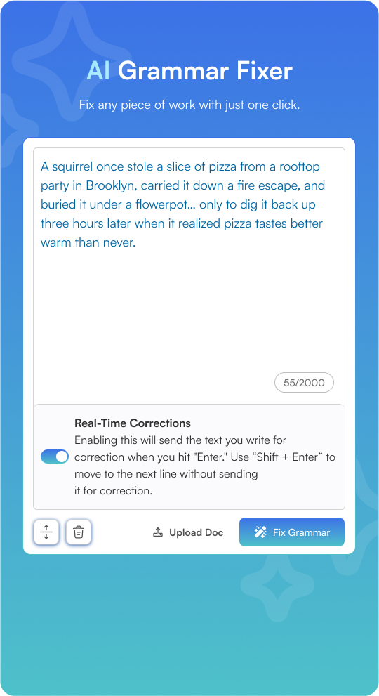 Free AI Grammar Fixer and Corrector