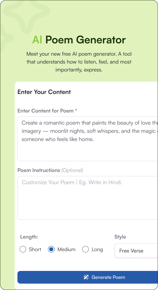 AI Poem Generator
