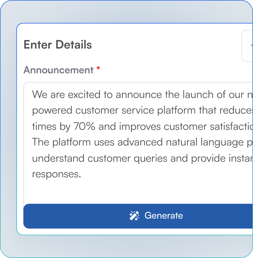 Announce Your News, Your Way