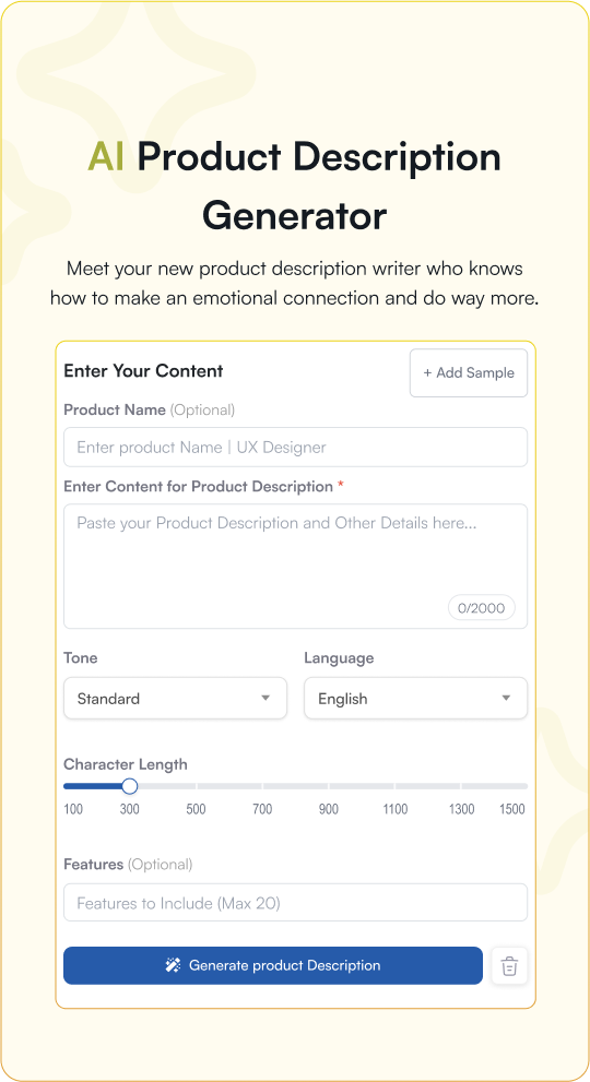 Free AI Product Description Generator