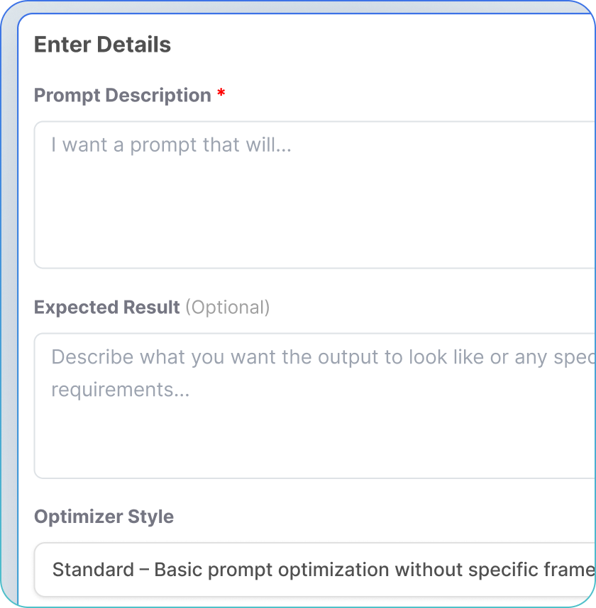 Describe Your Ideal Output