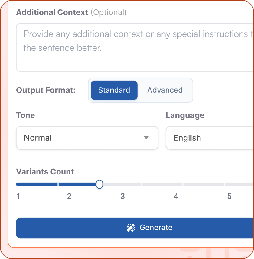 One Sentence Many Rewrites