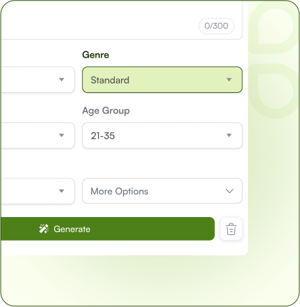 Customize Story Length and Genre with Ease