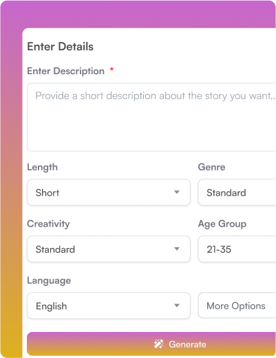 AI Story Generator Tool