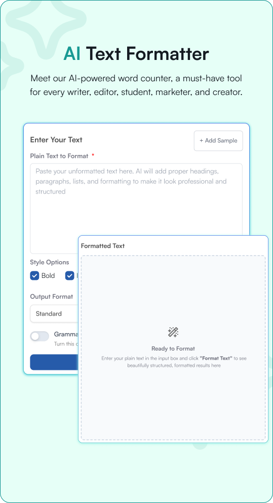 Free AI Text Formatter