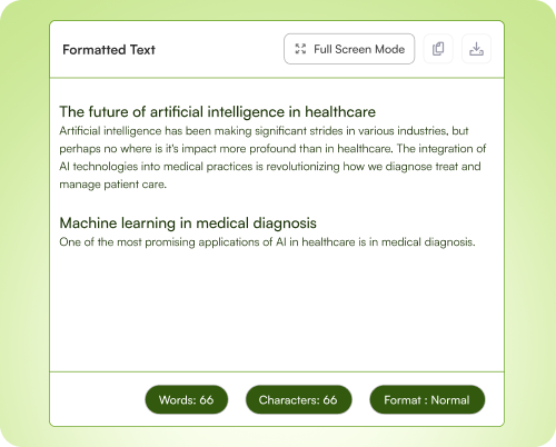 Creator-First Formatting, Every Time