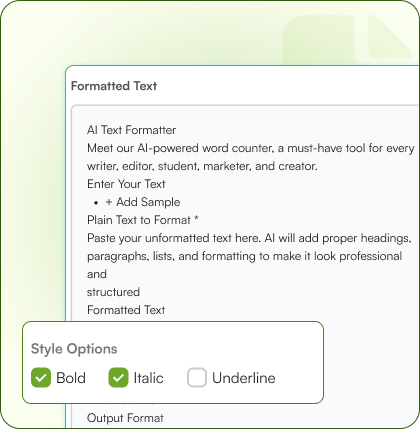 Get the Output You Want, Your Way