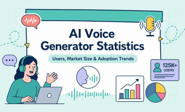 AI Voice Generator Statistics 2026: Users, Market Size & Adoption Trends