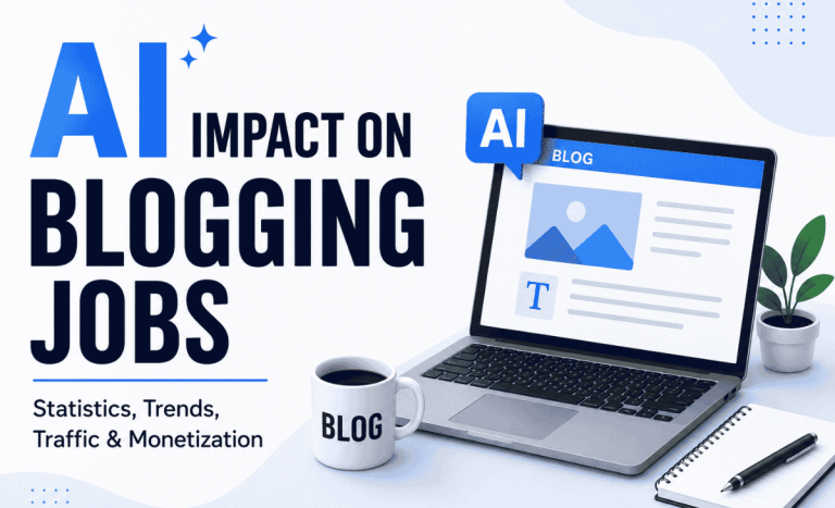 AI Impact on Blogging Jobs 2026: Latest Statistics, Trends, Traffic & Monetization